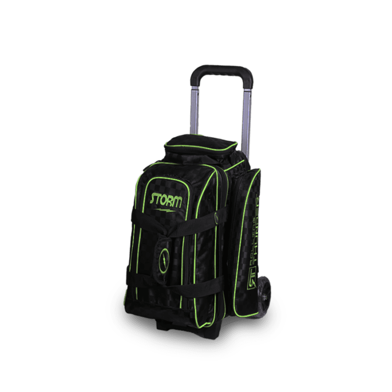 Storm Rolling Thunder 2 Ball Roller Checkered Black Lime Bowling Storm Rolling Thunder 2 Ball Roller Checkered Black Lime Bowling