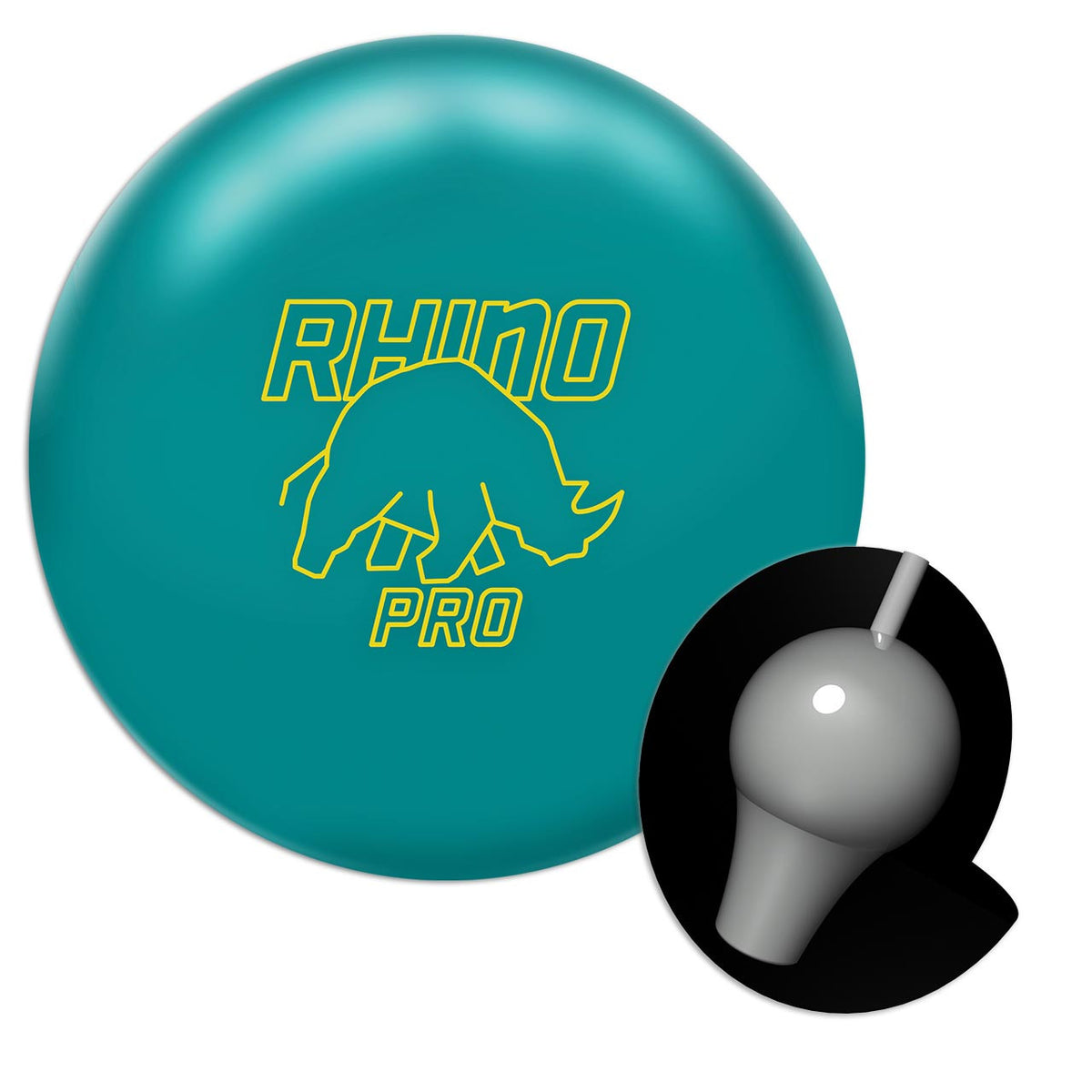 Brunswick Teal Rhino Pro Bowling Ball Lucky Bowler Pro Shop