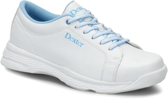 Dexter Raquel V Jr. White/Blue Youth Bowling Shoes