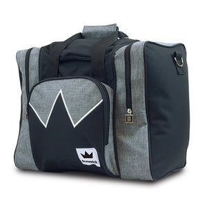 Brunswick Edge Single Tote Bowling Bag- Grey/Black