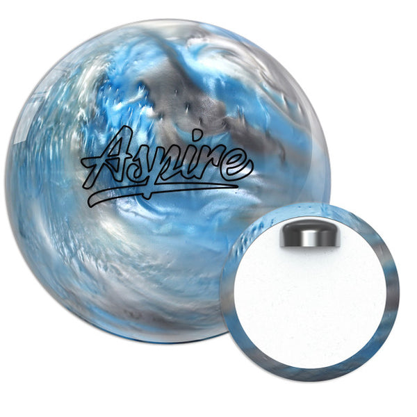 Motiv Aspire Bowling Ball - Sky/Silver/White – Lucky Bowler Pro Shop