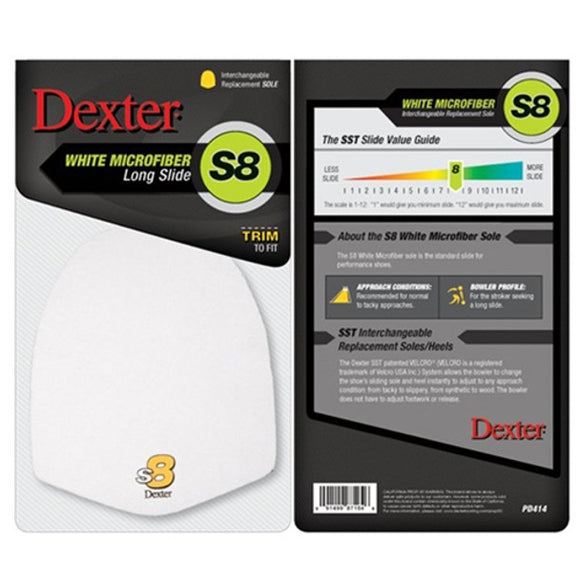 Dexter Replacement Sole - White Microfiber (S8)