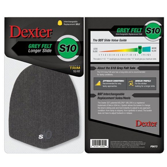Dexter Replacement Sole - Grey Felt (S10)
