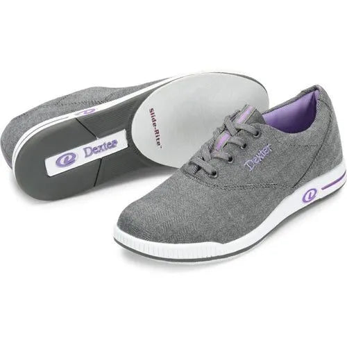 Dexter Kerrie Grey Twill Women's Bowling Shoes – Lucky Bowler Pro Shop