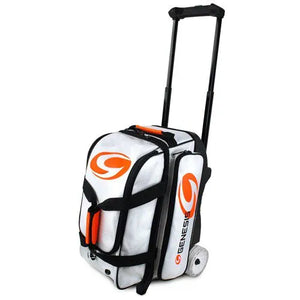 Genesis Sport 2 Ball Double Roller White Bowling Bag
