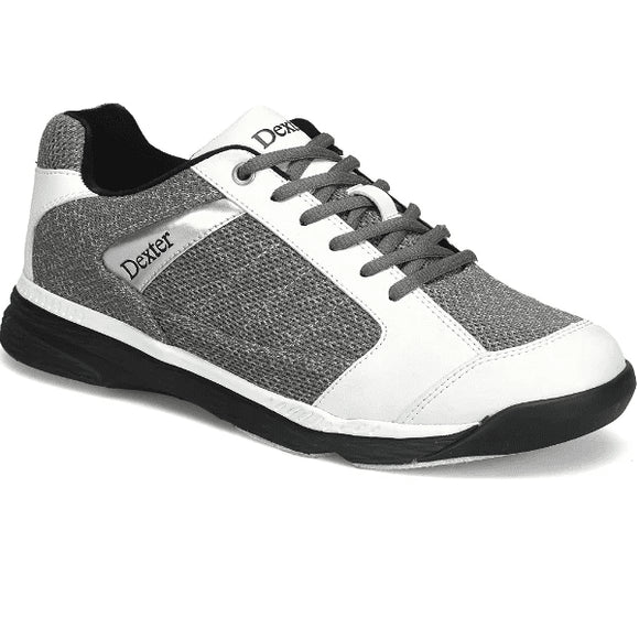 Dexter Men s Wyoming Light Grey White Knit Bowling Shoes Lucky