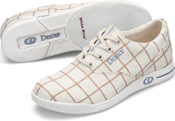 Dexter Womens Kerrie Bowling Shoes - Cream Plaid