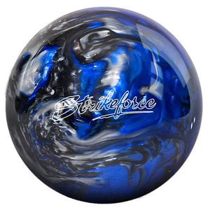KR Strikeforce Polyester Blue Black Silver Bowling Ball