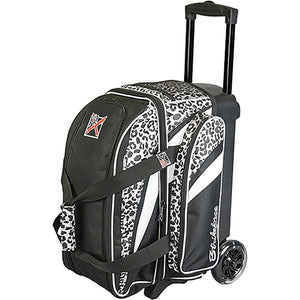 KR Strikeforce Cruiser Scratch Double Roller Bowling Bag - Leopard
