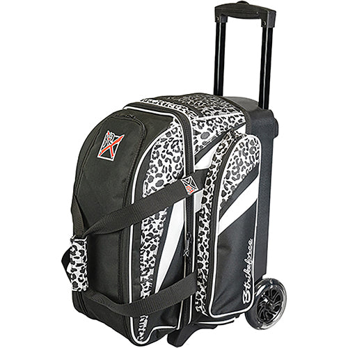 KR Strikeforce Cruiser Scratch Double Roller Bowling Bag - Leopard