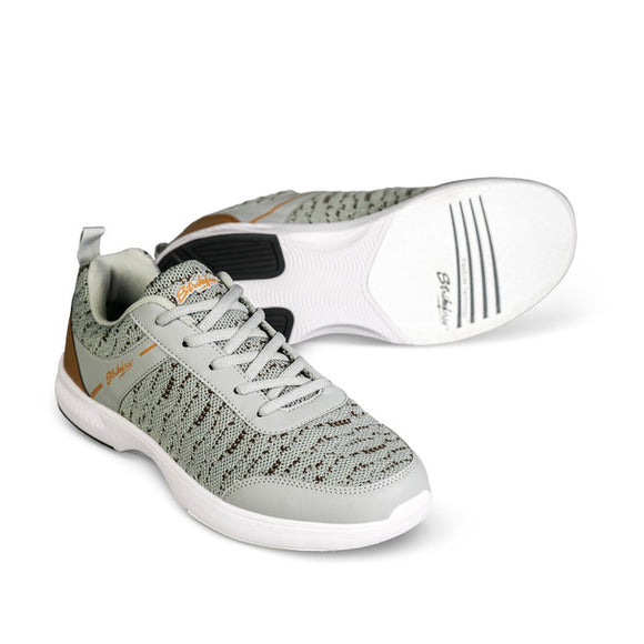 Strikeforce Men's Flyer Mesh Lite Bowling Shoes - Grey/Tan