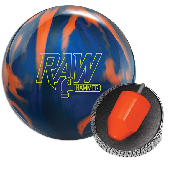 Hammer Raw Hammer Bowling Ball - Blue/Black/Orange Hybrid
