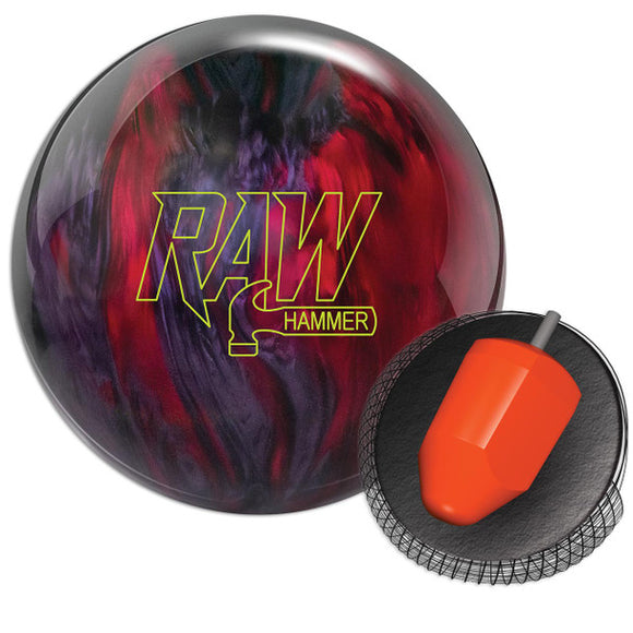 Hammer Raw Bowling Ball - Red/Smoke/Black Hybrid