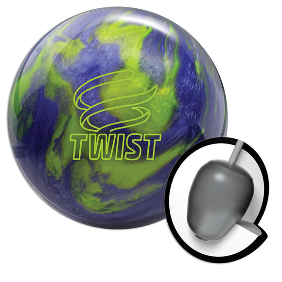 Brunswick Twist Bowling Ball - Lavender/Lime