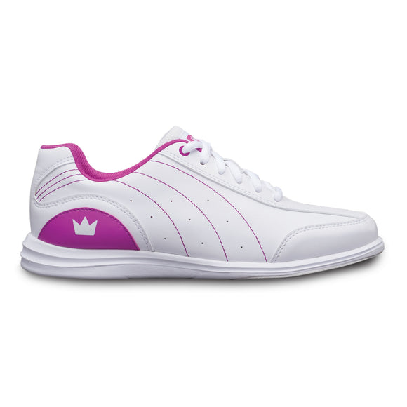 Brunswick Mystic Women’s Bowling Shoes - White/Fuchsia