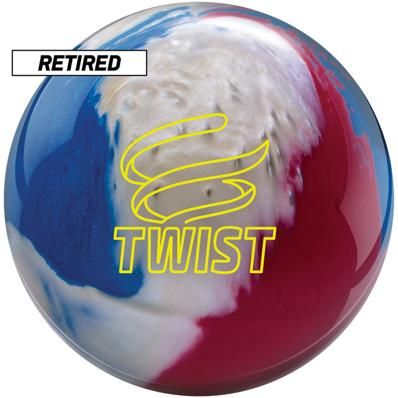 Brunswick Twist Bowling Ball - Red / White / Blue