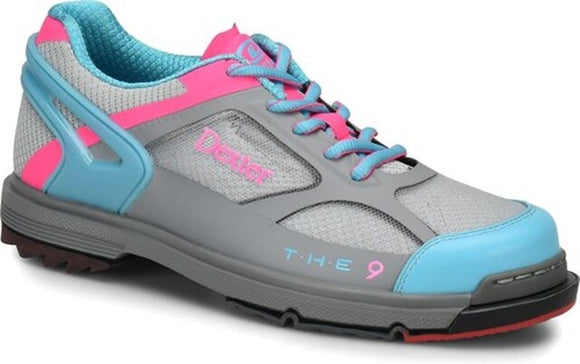 Dexter THE 9 HT Womens Bowling Shoes Grey/Blue/Pink