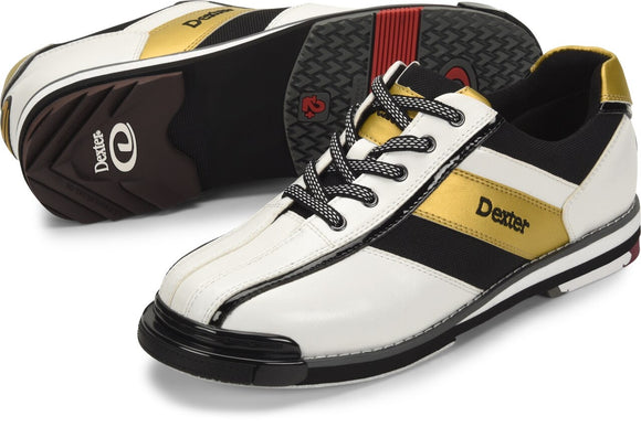 Dexter SST 8 Pro Mens Bowling Shoe White/Black/Gold
